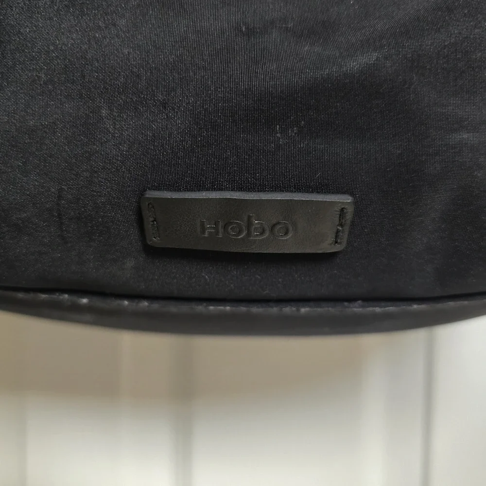 HOBO Black Hobo Bag‎ with Silver Accents